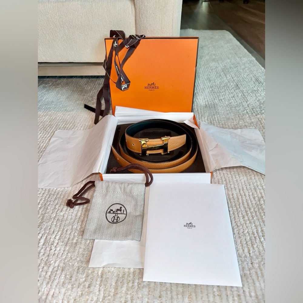 Hermes Swift Epsom 32mm H Constance belt